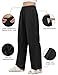 LOMON Womens Tear Away Pants Sides Full Open Sweatpants Double Slider Zip Off Post Surgery Pant with Pockets
