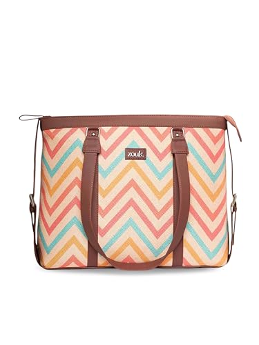 Image of ZOUK Office Bag | Stylish Bags for Office Use | Laptop Bag 15.6 inch | Stylish Tote for Office Use | Purse for Women | Vegan Leather Handbag | Daily & Travel Use |