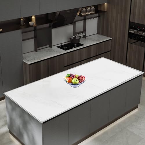 Image of 47.3''x23.6''(120cmx60cm) Extra Large Silicone Mat for Kitchen Counter, Heat Resistant Countertop Protector, Non-Slip Waterproof Kitchen Island Mat, Easy to Clean, Semitransparent