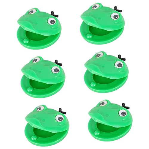 harayaa 6 Castañuelas de, Instrumentos de Percusión de Dibujos Animados para Fiestas Infantiles.