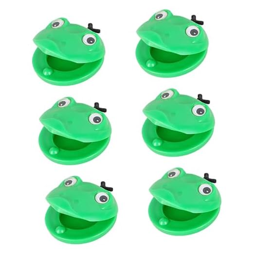 harayaa 6 Castañuelas de, Instrumentos de Percusión de Dibujos Animados para Fiestas Infantiles.