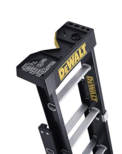 DeWalt DXL3020-20PT 20-Foot Fiberglass Extension ladder Type IA with 300-Pound Duty Rating,Yellow