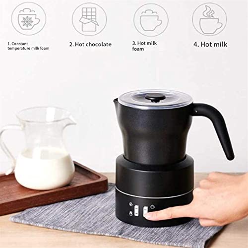 WGLL Frother de Leche eléctrica, Moldeado de Leche automática y Calentador con funcionalidad fría Caliente Frecuencia de… - Imagen 4