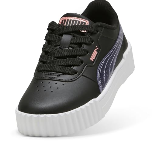 PUMA Carina Shoes Sneaker, Black-Lavender Alert-Pink Fruit, 13 US Unisex Little Kid2