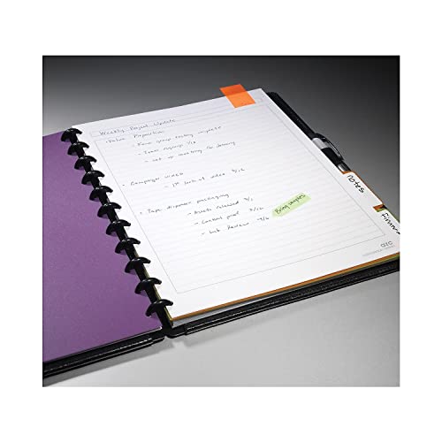 Arc Customizable Leather Notebook System, 8.5 X 11, Black #TOP4
