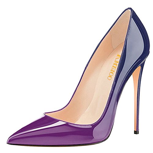 Divanne High Heels, Women's Pointed Toe High Heel Slip On Stiletto Pumps Evening Party Basic Shoes2