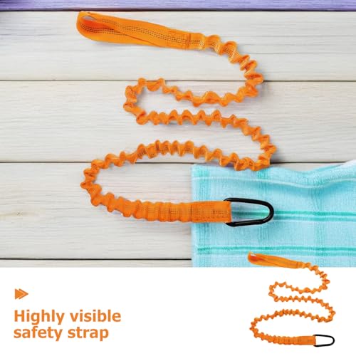 Correa elástica para kayak de 2 piezas naranja extensible para palas y cañas 3