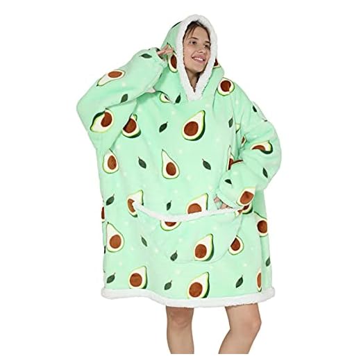 JOREAY Manta de Gran tamaño con Capucha, Manta de Forro Polar Sherpa para Mujeres Adultas y Hombres, Sudadera con Capucha Gigante mullida y cómoda