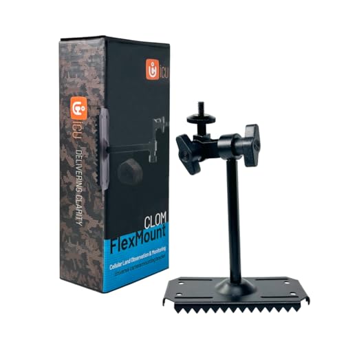 icuserver ICU CLOM FlexMount wildkamera Halterung Flexible Universalhalterung 1/4 inch Gewinde kompatibel mit Wild- und Überwachungskameras sowie ICU CLOM SolarCell