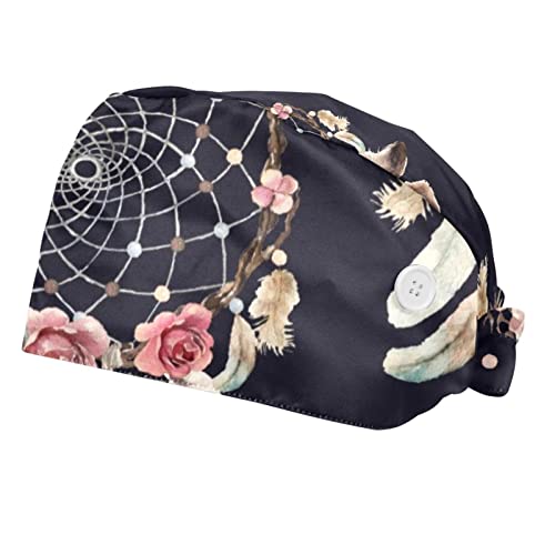 Chapeaux de travail pour hommes et femmes avec bandeau absorbant 2PCS