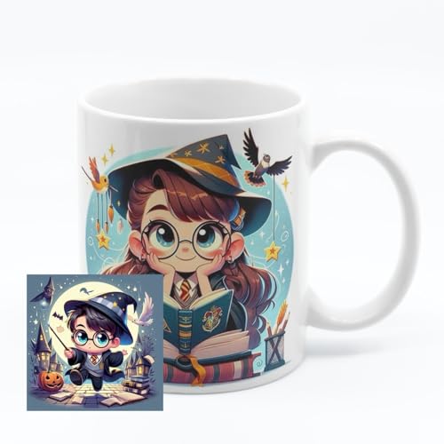 Image of Half Engineer Gifts - HE Herry Potter Design Printed Coffee Mug 325ml with Fridge Magnet | Birthday & Festival Gifting | For Brother Sister Friend Kids | Rakshabandhan, Diwali, Christmas, New Year