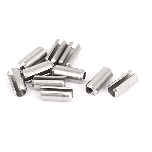 Aexit M8x20mm 304 Clamps Stainless Steel Split Spring Roll Dowel Pins Strap Clamps Fasteners 10Pcs
