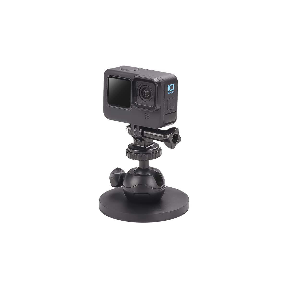 Magnet Camera Mount with Mini Ball Head, Magnetic Mount Base Stand with 1/4" for GoPro Hero 12, 11, 10, 9, 8, 7, (2018), 6 5, Hero Black, Session, Xiaomi Yi, SJCAM