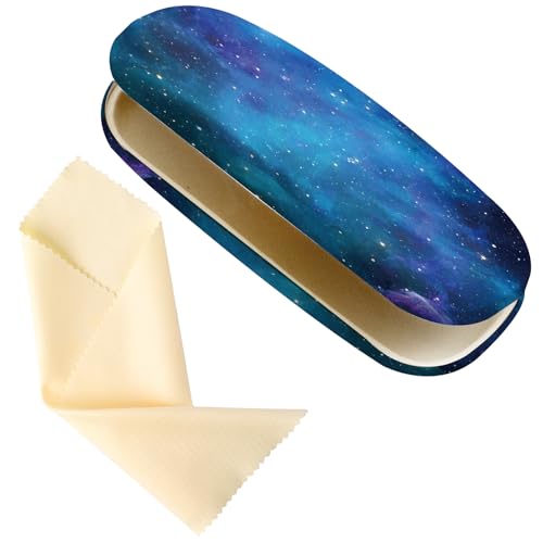 Image of Glasses Case Hard Shell,Portable Protective Eyeglasses Case, Eyeglass Holder Box with Cleaning Cloth, for men women
