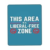 Mauspad Anti-Fk Biden Demokraten Sind Scheiße. Dieses Gebiet Ist Eine Liberale Freizone. Mausmatte Premium Tischunterlage Waschbar Mousepad Für Reisen Zuhause Tastatur 25X30CM