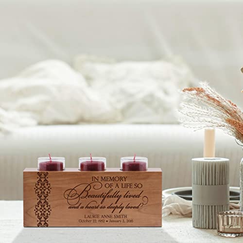 Lifesong Milestones Tealight Candle Holder Remembrance Bereavement Gifts For Loss Of Father - Remembrance Candle Holder For Funeral Decorations - Sympathy Candle Gifts For Memorial Service #TOP4