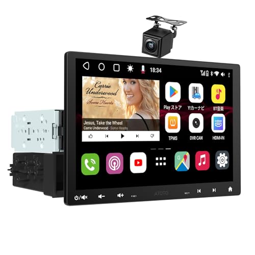 [10.1C` QLED] ATOTOZONE Androidt[eBOJ[ir 1DIN & 2DINΉA8RA 4G RAM+32G ROMA4G LTEAWiFi/BT/USB eUOACXCarPlay&Android Au