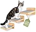 WOOWOOD®️ Kletterwand Katzen | Katzentreppen 3er-Set | Katzentreppe Wand | Katzenleiter | Katzenwand Klettern | Catwalk Katzen | Größe M