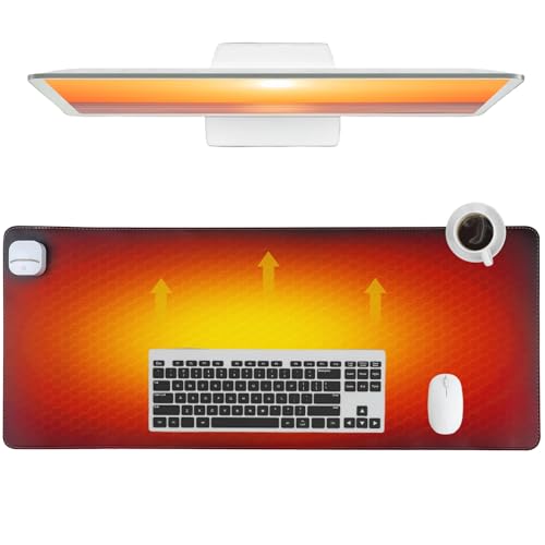 Tapis De Souris Chauffant - Sous-main Chauffant Pour Bureau PC - Fonction Chauffage Confort Mains Froid