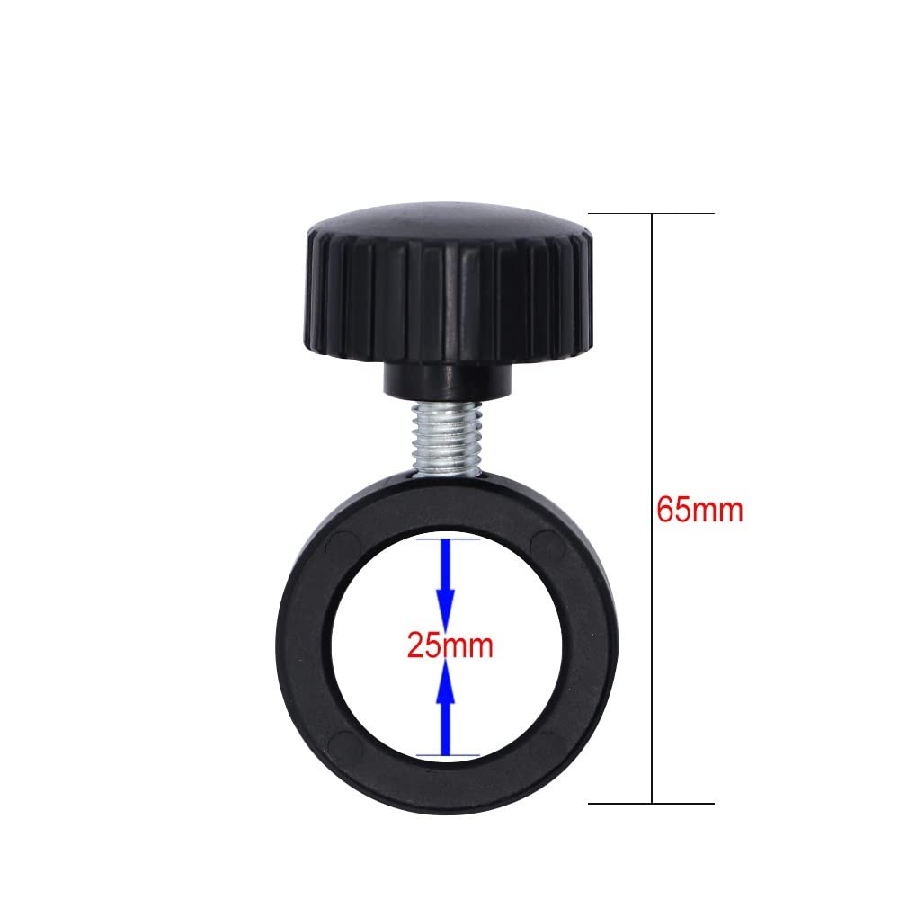 Microscope Metal Piller Holder Fixing Ring 25 Inner Diameter Fixing Ring with Screw for Industry Microscope Position Limit Fixing Microscope Metal Piller Holder Ring