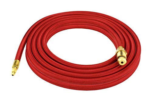 Power Cable for 18 Series Water-Cooled TIG Torches - 25 Feet - Super Flex Red Braided - Model 41V29R