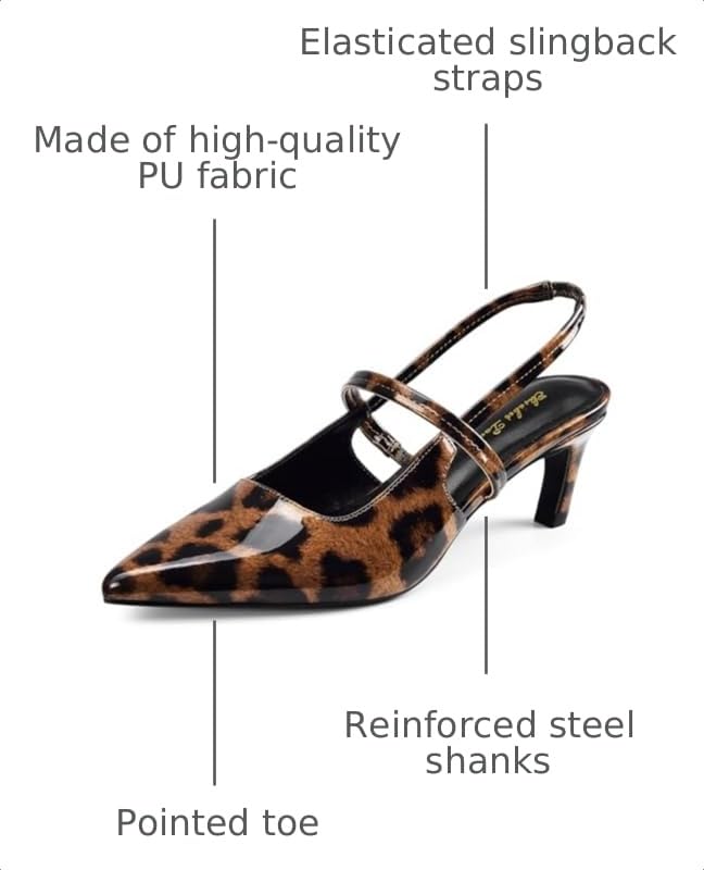 Image of Elisabet Tang Women's Kitten Heel Slingback Low Pumps 3 Inches Stiletto Pointed Closed Toe Elegant Dressy Bridal Wedding Party Shoes