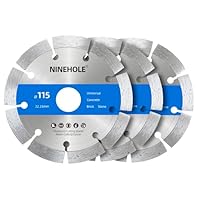 3x Diamantscheibe 115mm, Universal Diamanttrennscheibe Universal für Beton, Granit, Stein, Ziegel, Mauerwerk, Baumaterialien, Diamanttrennscheibe mit hoher Schneidleistung