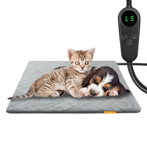 Pet Heating Pad for Cats Dogs Electric Heated Bed Waterproof Warm...