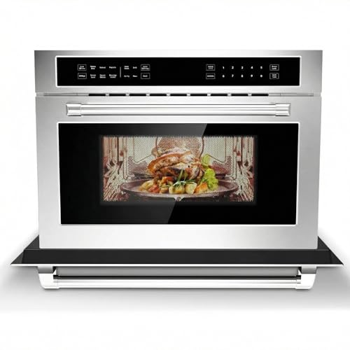 30 Inch Built-in Convection Oven and Microwave Combination, 1.6 Cu ft Microwave Convection Oven with...