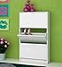 HOGAR24 Zapatero con 3 Puertas (18 Pares) Blanco