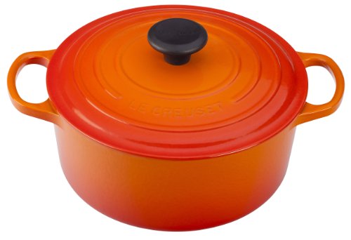 Le Creuset Enameled Cast Iron Signature Round Dutch Oven, 4.5 qt., Flame