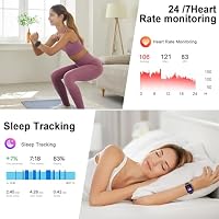 Smartwatch Herren, 1.91"HD Smart Watch Damen Schlafmonitor Schrittzähler Herzfrequenz Fitness Tracker, Fitnessuhr Bluetooth Anrufe, 110+Sportmodi Sport Uhr, IP68 Wasserdicht Watch iOS Android Schwarz – Ansicht 6