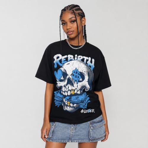 Image of DopeSkill Halloween Graphic Tee Streetwear Hip Hop Hypebeast Unisex T-Shirt Sneaker Colour Matching Shirts Spooky Graphic