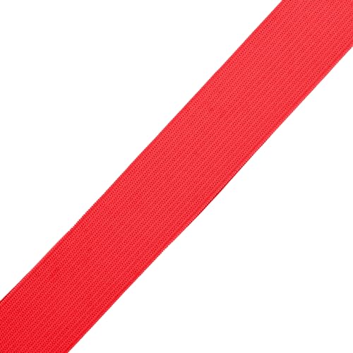 Mandala Crafts Wide 1/2 Inch Red Elastic Bands Spool for Pants Waistbands Sewing and DIY Crafts, 88 YD Stretchy Flat Fabric Strap Knit Elastic Band for Wig by Mandala Crafts - Image 3