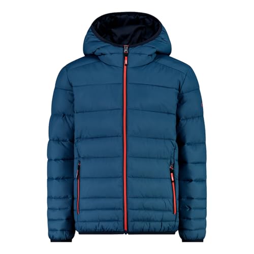 CMP - Giacca da bambino in nylon con cappuccio fisso, Bluestone, 98