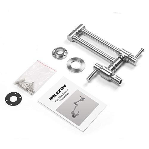 Imlezon Stainless Steel Pot Filler Faucet Commercial Wall Mount Kitchen Sink Faucet Folding Stretchable With Single Hole Two Handles #TOP6