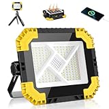 MEIKEE 投光器 led作業灯 200W相当 20000mAH ランタン屋外 ソーラー充電/USB充電 3色切替 電球色/昼白色/自然光/点滅モード 残量表示 IPX6防水 磁気設計 高輝度 キャンプ 夜釣り 防災 緊急 夜間工事 停電対応 地震対策 車の修理 屋内 屋外 日本語取扱説明書付き PSE認証済み 適格請求書発行可能