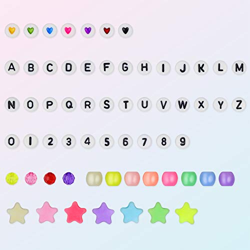 AK-KYC-Beads-for-Bracelets-4MM-2000Pcs-Glass-Seed-Beads-780Pcs-Acrylic-Alphabet-Letter-Beads-Complete-Kit-for-Name-Bracelets-Necklaces-Jewelry-Making-and-Crafts-Small-Beads-for-Kids-and-Adults