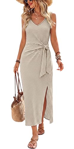 OFEEFAN Summer Dresses for Women 2026 Sleeveless Flowy Cute Casual