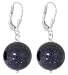 Produktbild ERCE Blaufluss Ohrringe Kugel, 925 Silber