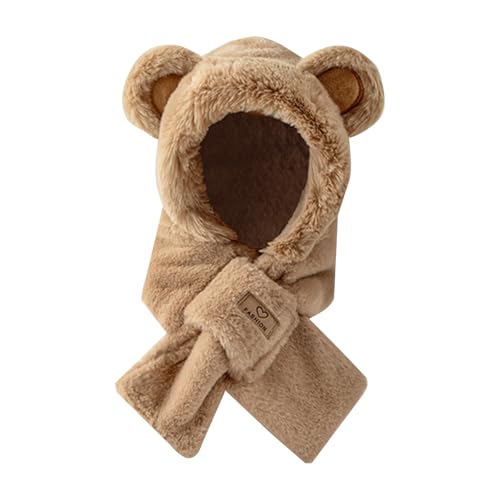 Gorro de mujer con orejas de oso kawaii 2 en 1 miniatura 1