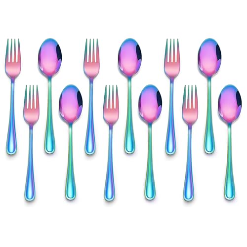 E-far 12-Piece Toddler Silverware, Stainless Steel Kids Utensils ...