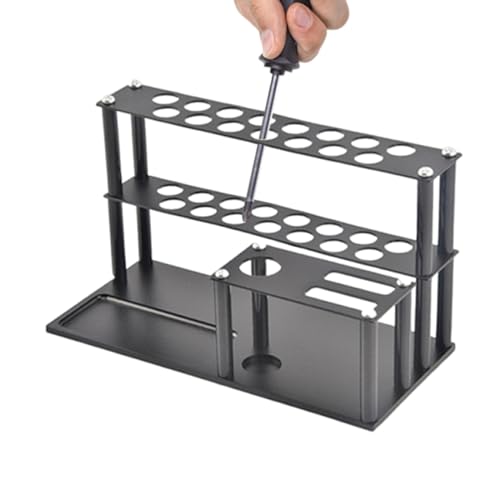 RC-Werkzeugständer – 19,3 X 9 X 11,2 Cm Großer Aluminium-Organizer, Schraubendreher-Halterung, Leichtes Aufbewahrungsregal, Robuster Werkzeug-Organizer | Tragbarer RC-Schraubendreherständer Für Modell