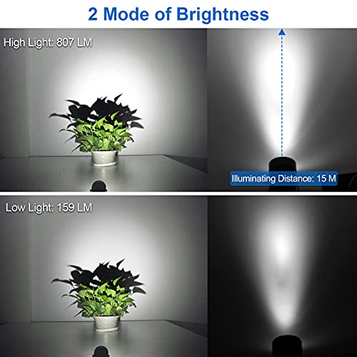 T-Sun 2W Solar Spotlights, Led Solar Powered Landscape Lights Outdoor Waterproof Solar Security Wall Lights Auto On/Off Dual Head Light For Garden Yard Patio(Cold White) #TOP2