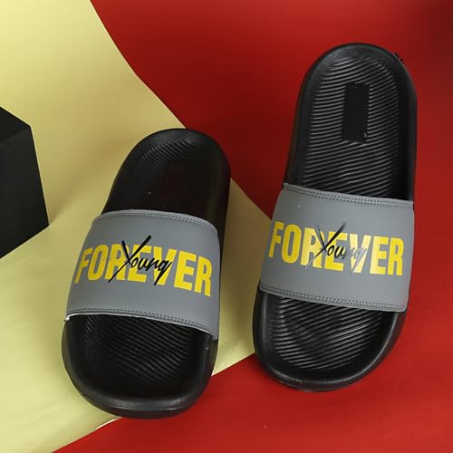 Image of PERY-PAO Sliders for Men | Lightweight EVA Sole & Comfortable Slippers | Flip-Flops & Chappals for Everyday Use