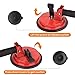 Dawot Glass Suction Cup, 2 Pack 5.75in Adjustable Vacuum Suction Cups Heavy Duty Industrial Tile Suction Cup to Lift Large Glass for Window Replacement, 220lbs Load Capacity（Red）