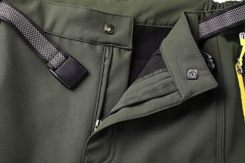 image for BenBoy Men's Snow Ski Outdoor Waterproof Windproof Fleece Cargo Hiking