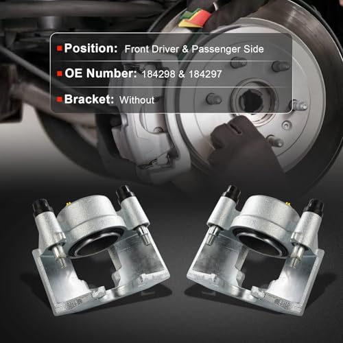 Image of cciyu Front Left & Right Brake Calipers Assembly 18-4298 18-4297 For Chevy For C1500 Suburban /For C2500 /For Express 2500 /For K1500 Suburban /For K2500 /For Tahoe,For Dodge,For GMC