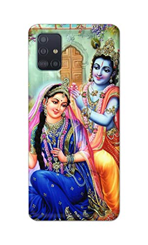Image of Printed Hard Back Cover Case for Samsung Galaxy A71 | Samsung Galaxy A71S Back Cover (Radha Krishna) -1803