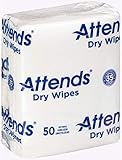 Attends Quickables All Purpose Disposable Dry Wipes-10 inch x 13 inch Wipes, Medium-Weight,1000/Case